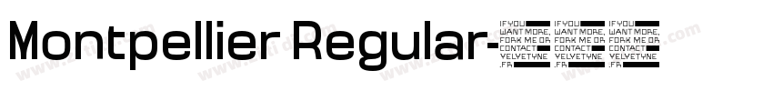 Montpellier Regular字体转换